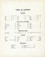 Table of Contents, Linn County 1907